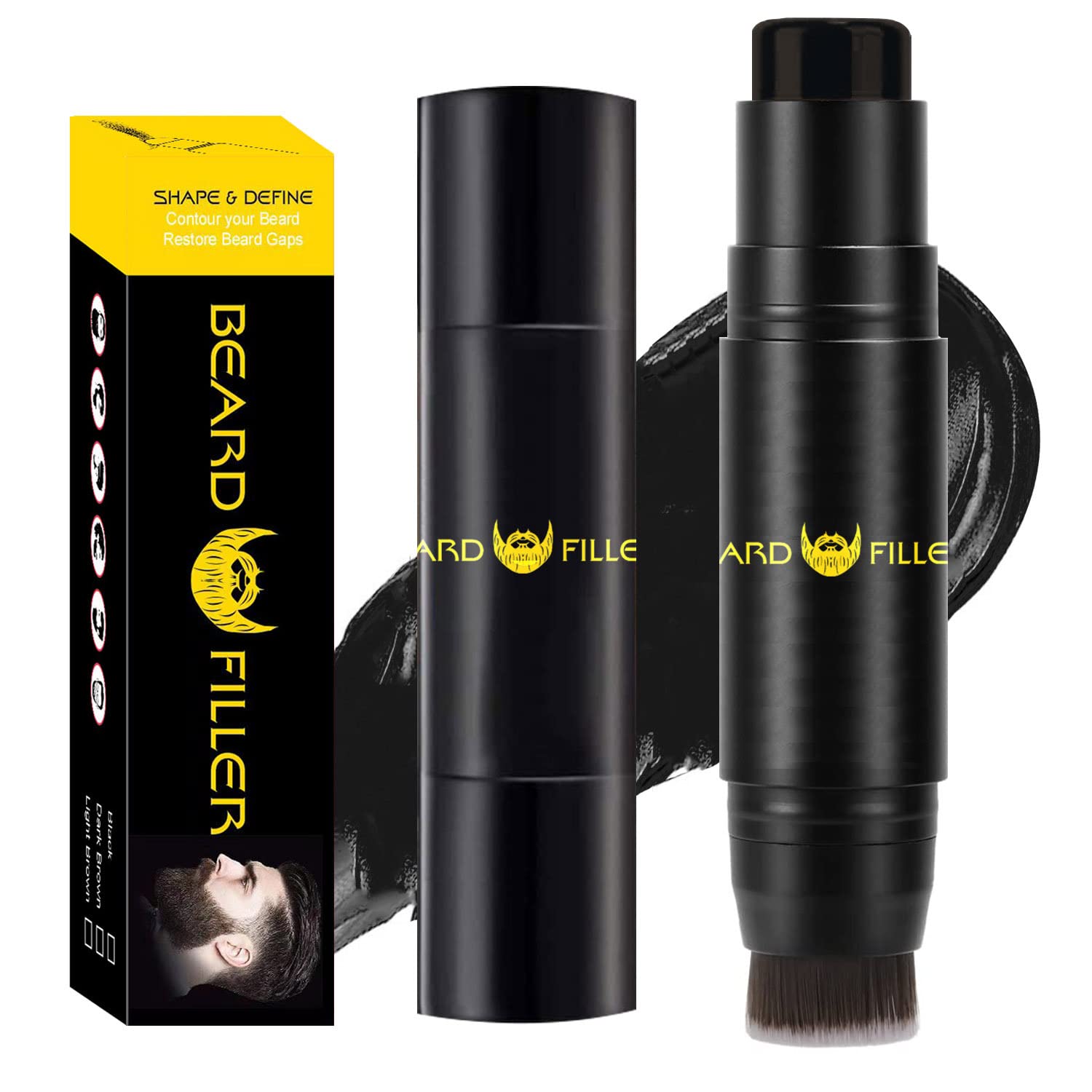 MAYCREATE Beard Pencil Filler for Men Dual Tip 2 in 1 Beard Pencil with Brush for Beard Styling, Sweat Proof Beard Pencil Filler Mustache Kit for Men Beard, Mustache, Eyebrows (dark brown) MAYCREATE Beard Pencil Filler for Men Dual Tip 2 in 1 Beard Pencil with Brush for Beard Styling, Sweat Proof Beard Pencil Filler Mustache Kit for Men Beard, Mustache, Eyebrows (dark brown)